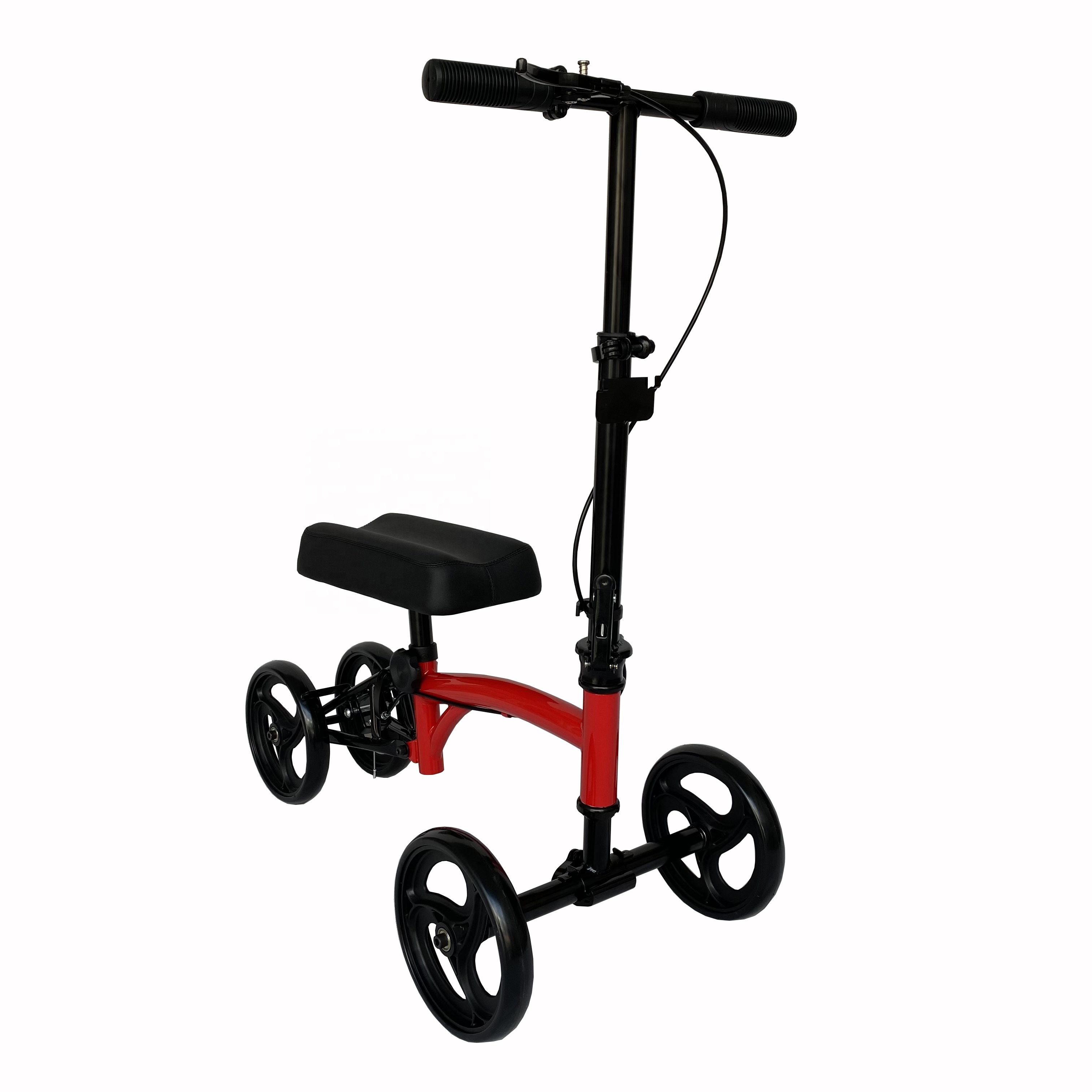 Stalen opvouwbare rollator knie wandelrollator