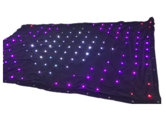 DMX512 Sound Control LED Star Cloth for Wedding and Party Backdrops