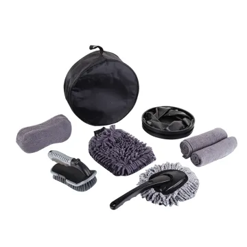 Complete 7-Piece Auto Car Detail Cleaning Set in Oxford Bag: Versatile Car Wash Equipment for Comprehensive Vehicle Maintenance
