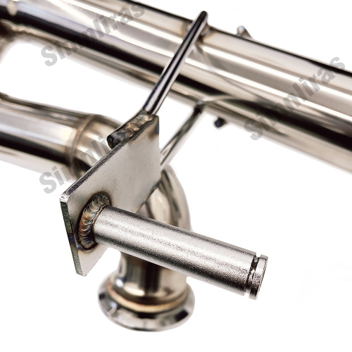 Czterokrotny końcówka 3-calowa 3-calowa końcówka Audi R8 MK2 5.2L V10 2016-2018 F1 System wydechowy X-Pipe