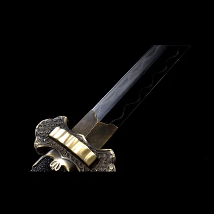 Hundred Refined Pattern Steel Luxury Retro Copper Accessory Tang Sword Material Steel