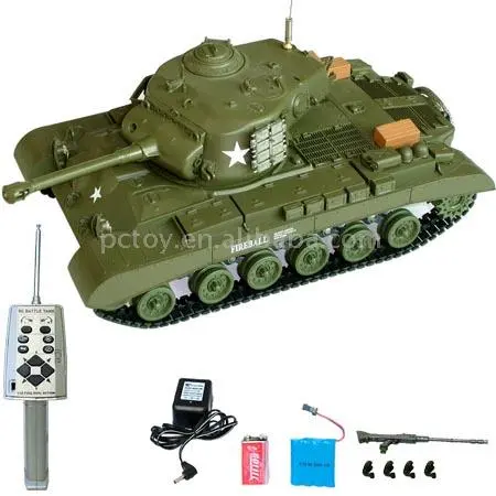 1:30 Scale Real R/C Battle Tank W/Light