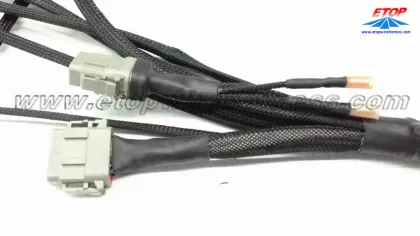 Complicated wire assembly for motorboat