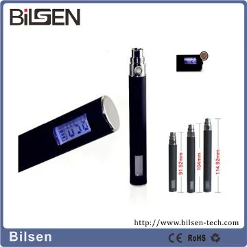 hotsale fashionable lcd display e cigarette ego lcd battery