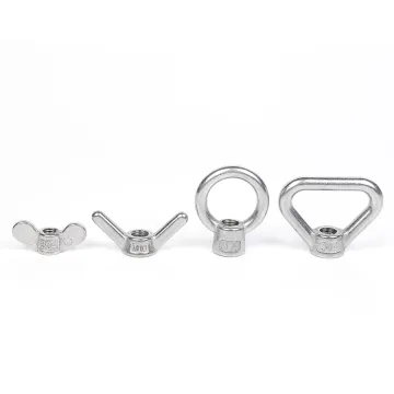 Stainless steel long horn M6 butterfly nut