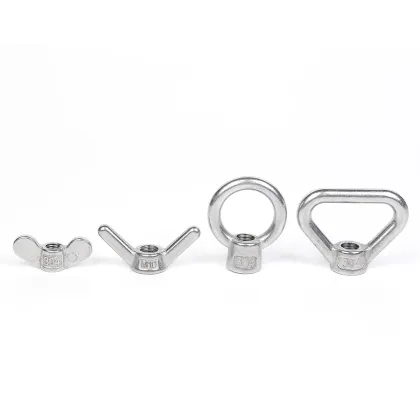 Stainless steel long horn M6 butterfly nut