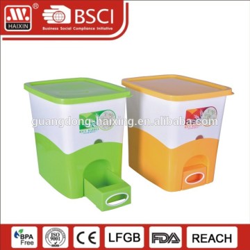 New Hot Sale Colorful 12L Plastic Rice And Grain Storage Box and Bin For Home Storage