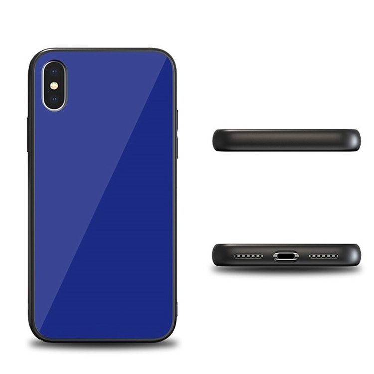 Tempered Glass Back Iphone X Case