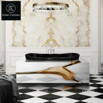 Modern European High-End Hotel Bathroom Designs: Rectangular Freestanding Bathtubs & Whirlpools