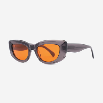 Rectangle and Vintage acetate female sunglasses