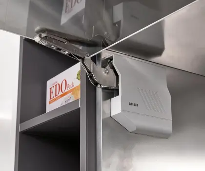 Minimalist Stainless steel kitchen cabinet