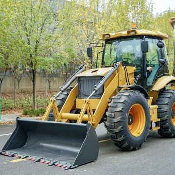 Chargeur de rétrophoe diesel de 2,5 tonnes 4x4 chargeur d'excavatrice à roues avec émissions Euro5 / EPA4