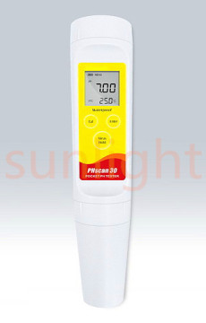 PHscan30S pH/Temperature 2 in 1 Meter, Waste-water pH Meter, Round Bulb Electrode