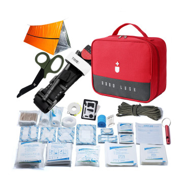 25 Item Erste -Hilfe -Kit mit 131 Teilen in einem weichen Gehäuse für Outdoor -Aktivitäten und Notfälle