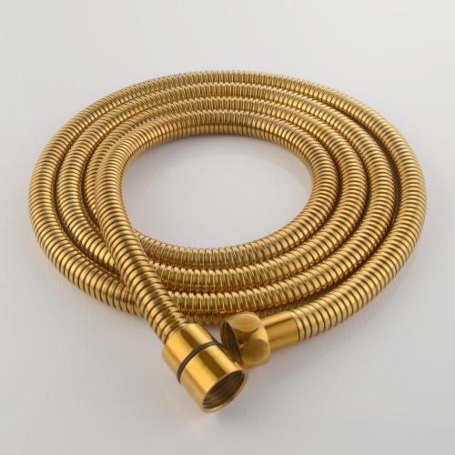 Golden Double Interlocking Anti-Rust Brass Bath Shower Hose