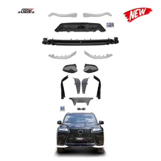 GBT New Design 2024 LX600 Sport Model Front Bumper Lips Kit for 2022-On Lexus LX 570