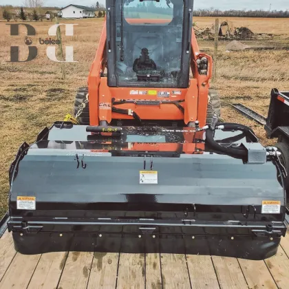 72 Skid Steer Attachments: Pickup Brooms, Sweepers & Utility Brooms for Bobcat