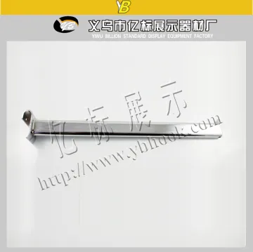 Chrome Straight Pipe Hook With 1 Nail