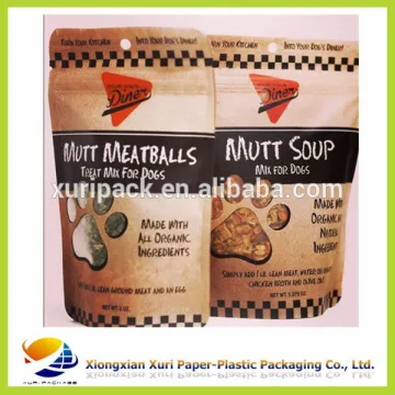 High Quality pet food packaging bags with resealable zipper