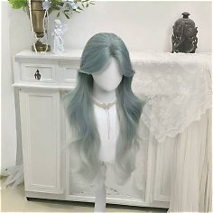 blue wig