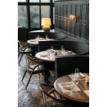 Conjunto de refeições de metal industrial Chaise Restaurante Móveis comerciais Mesas de café e conjuntos de cadeira
