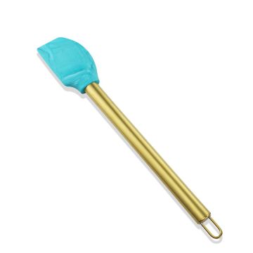 10PCS Gold überzogener Griff, der Silikon-Utensilien-Satz kocht