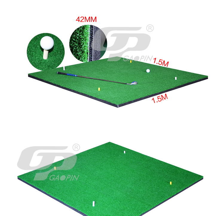 3D standard golf hitting mat 1.5m x 1.5m