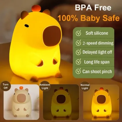 Capybara Little Night Light for Kids