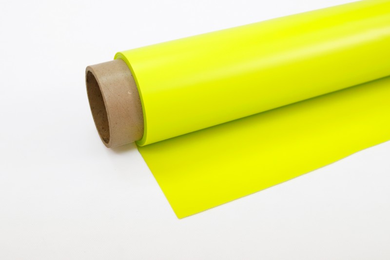 Filme inflável de PVC amarelo fluorescente