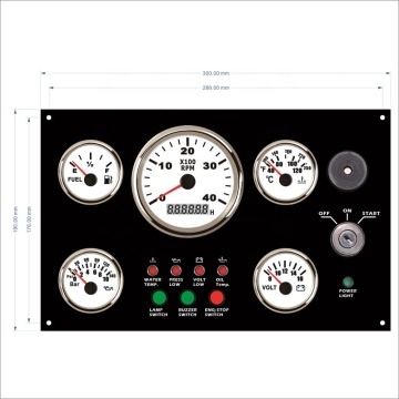 Cluster per calibro motociclistico personalizzabile per navi per barche marine