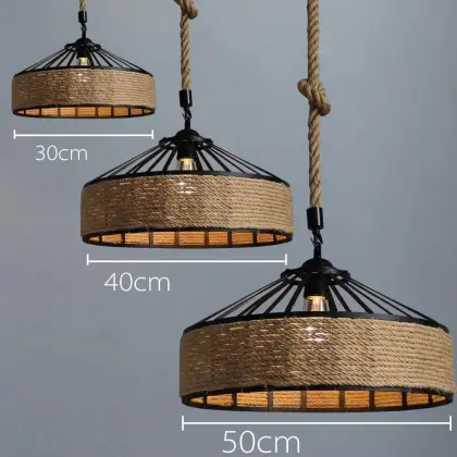 Iron Material Retro Pendant Lights E27 Base Loft Vintage Industrial Hanging Lamps
