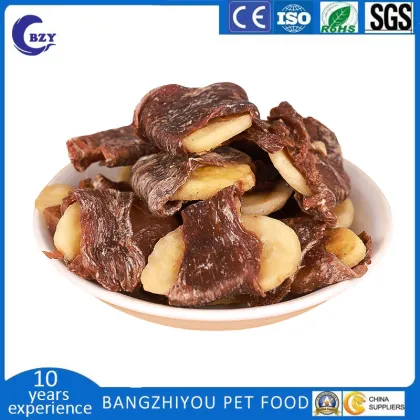 OEM Customized Pet Snacks: Duck Meat Roll Banana for Cats and Dogs