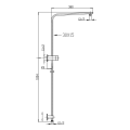 Columna de ducha de latón de alto estándar