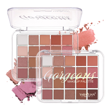 20-Color Matte Brown Nude Multi-Color Eyeshadow Palette - High Color Rendering, Waterproof, and Sweatproof
