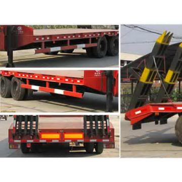 Two Axles Low Flat Plate Semi Trailer