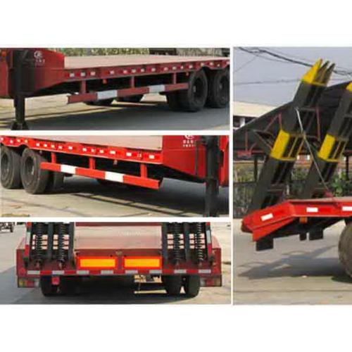 Two Axles Low Flat Plate Semi Trailer