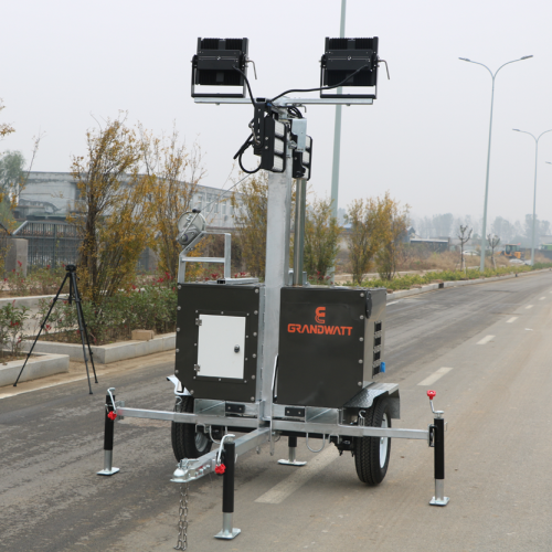 Diesel Light Tower Portable 4*300W LED led mobile lighting tower Supplier