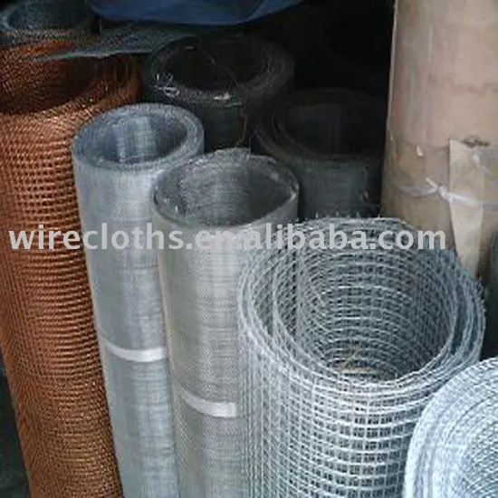 Stainless steel crimped square wire mesh