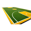 Césped artificial con patrón personalizado para campos deportivos.