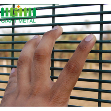 powder coated anti climb high security fence 358 fence drawing