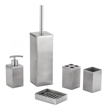 Minimalist Design Stainless Steel Bathroom Accessories Set