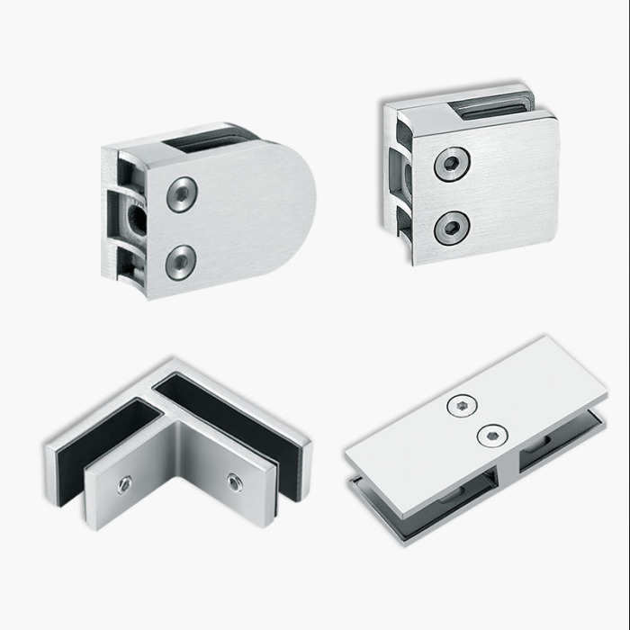 SVA-S047 Cam Korkuluk Kelepçeleri Camdan Cama Klipsler