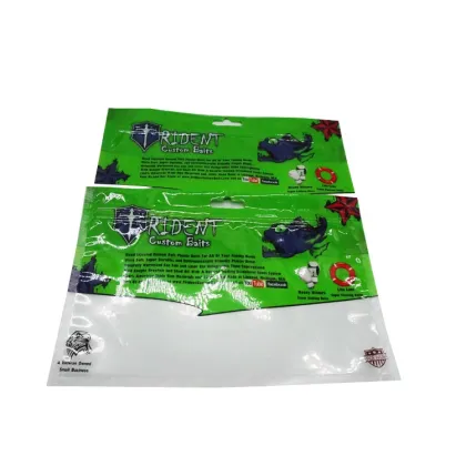 Factory Customized Print Fishing Worm Bait Bags Fishing Bait Packing Fishing Lure Bag Pack