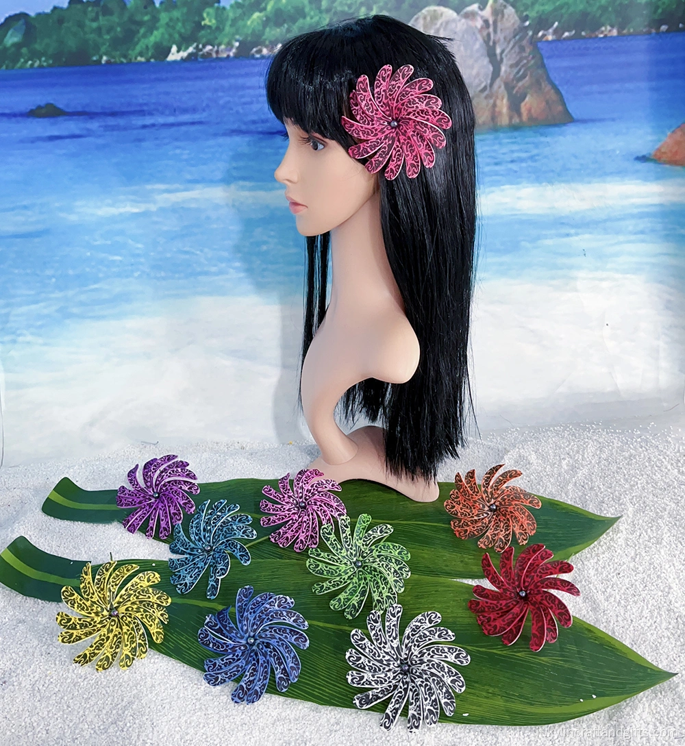 Multilayer Hibiscus Ear Pick