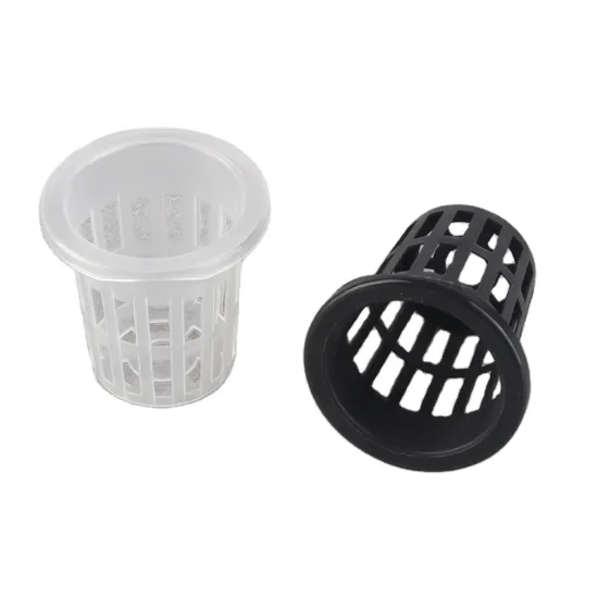 Wholesale Hydroponic Plastic Net Pots for Plant Seedlings and Vegetables