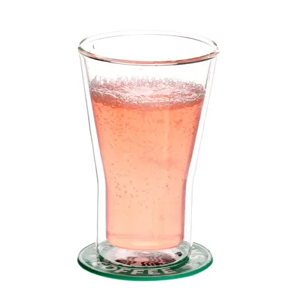 Double Wall Borosilicate Glass Mug For Green Tea