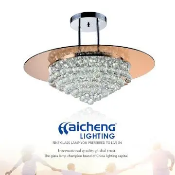 New design cystal glass pendant light for hotel and home