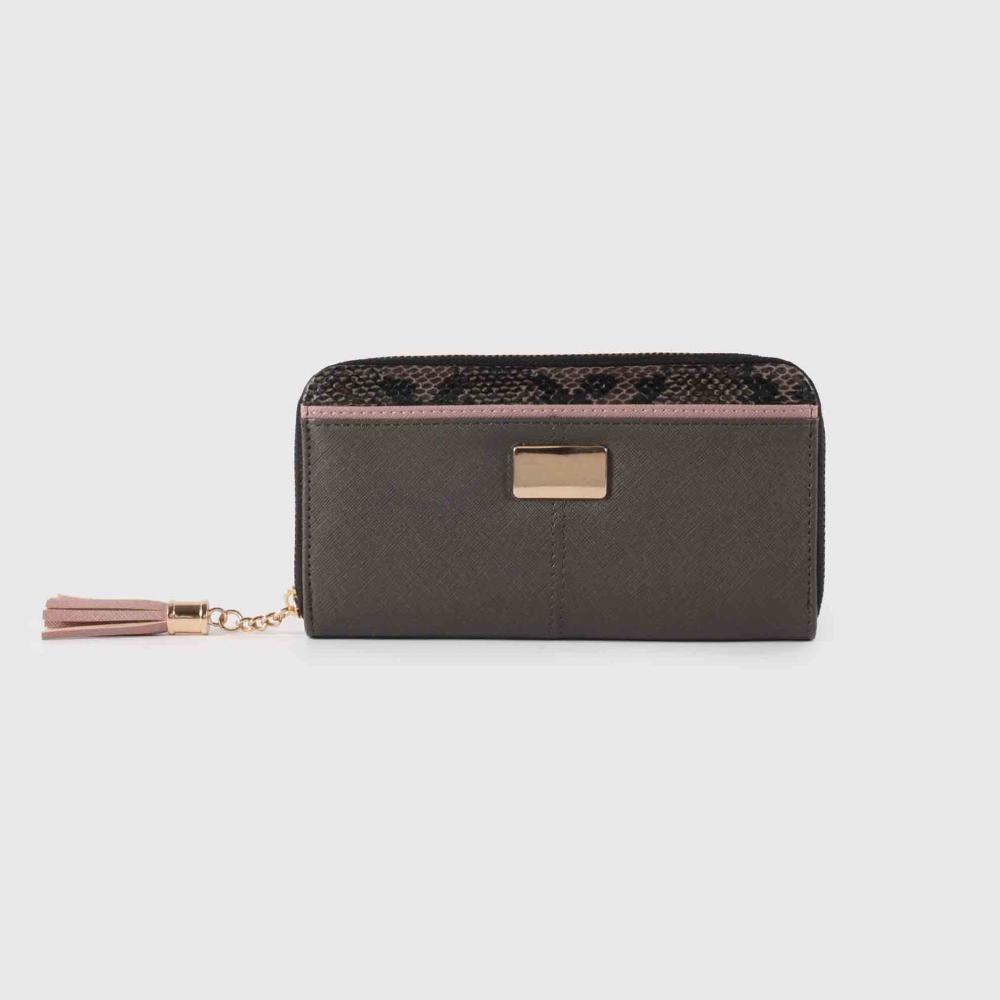 Long Wallet with Zipper for lady