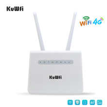 KuWFi 4G Wifi Router 150Mbps LTE CPE CAT4 4G SIM Card Router Mobile Wifi Hotspot Support 4G to LAN Port 32 WiFi Users