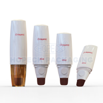 Multi-layer Flat Plastic Tottle Bottle with brush-HDPE/LDPE